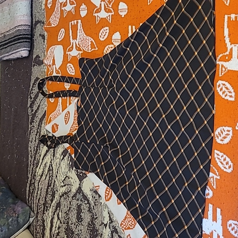 Orange and black jumper
